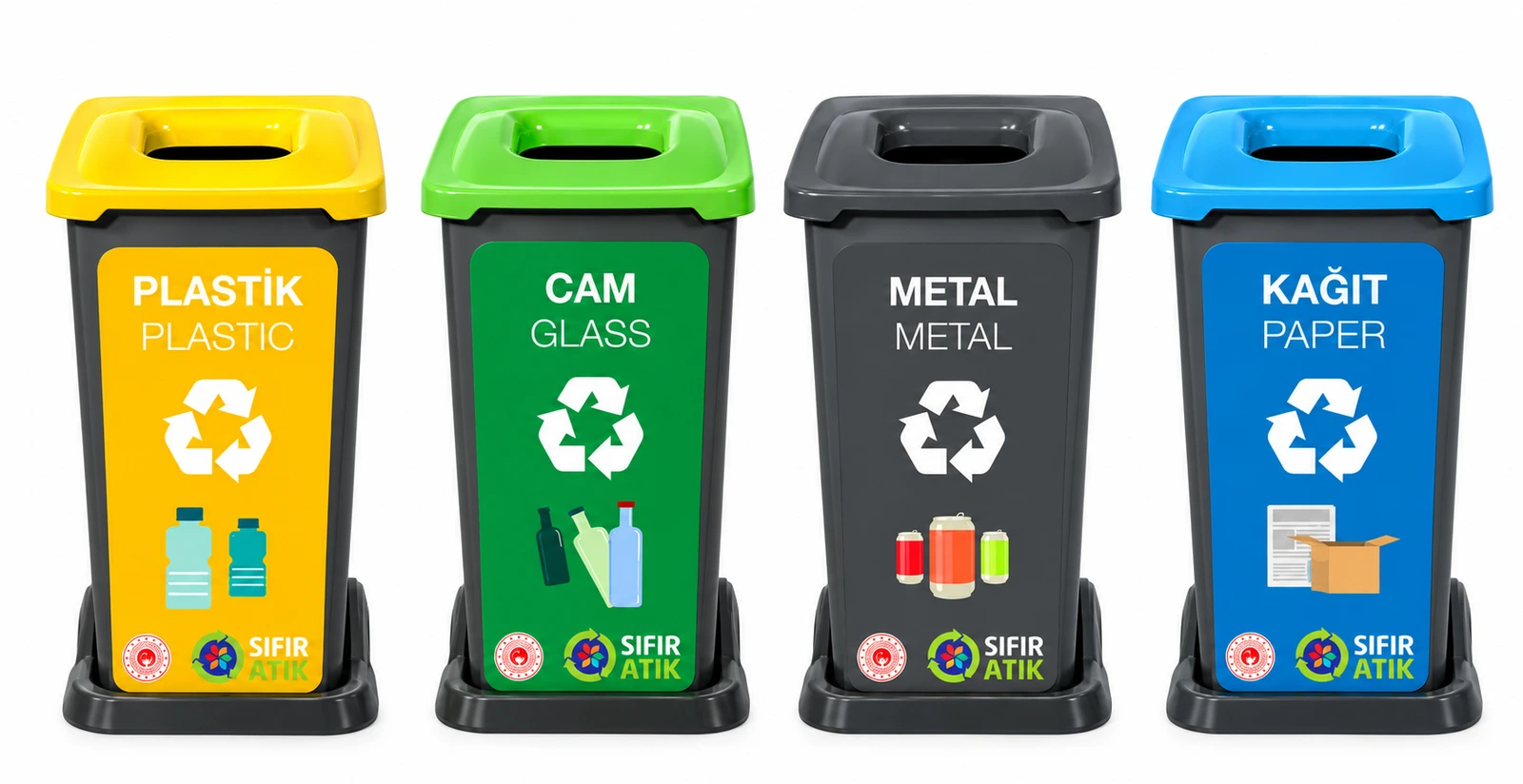 70 L Plastik Geri Dönüşüm Kutusu — OTL-4964