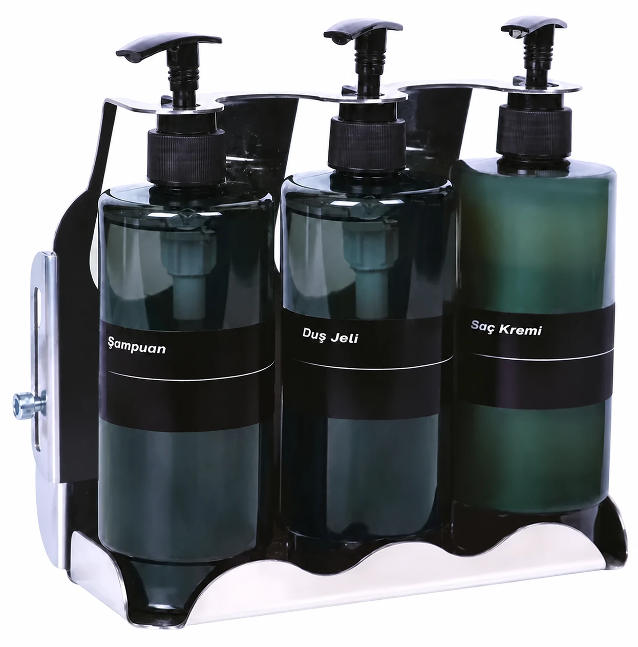 Meta Üçlü Metal Dispenser Seti — OTL-4212